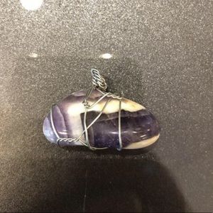 Wire Wrapped Amethyst Pendant